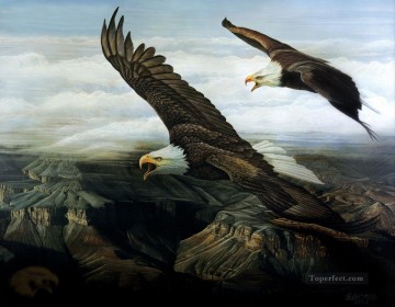 eagle Painting - Eagles Echo birds